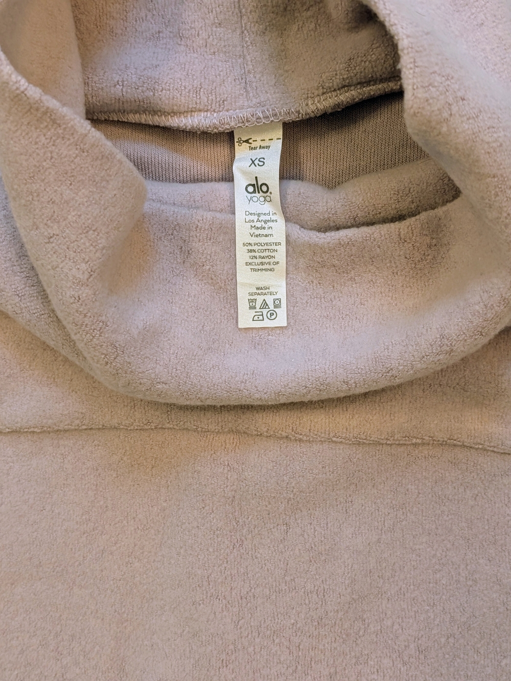 ALO Yoga Turtleneck Fleece Pullover - Women's XS - Picture 7 of 7
